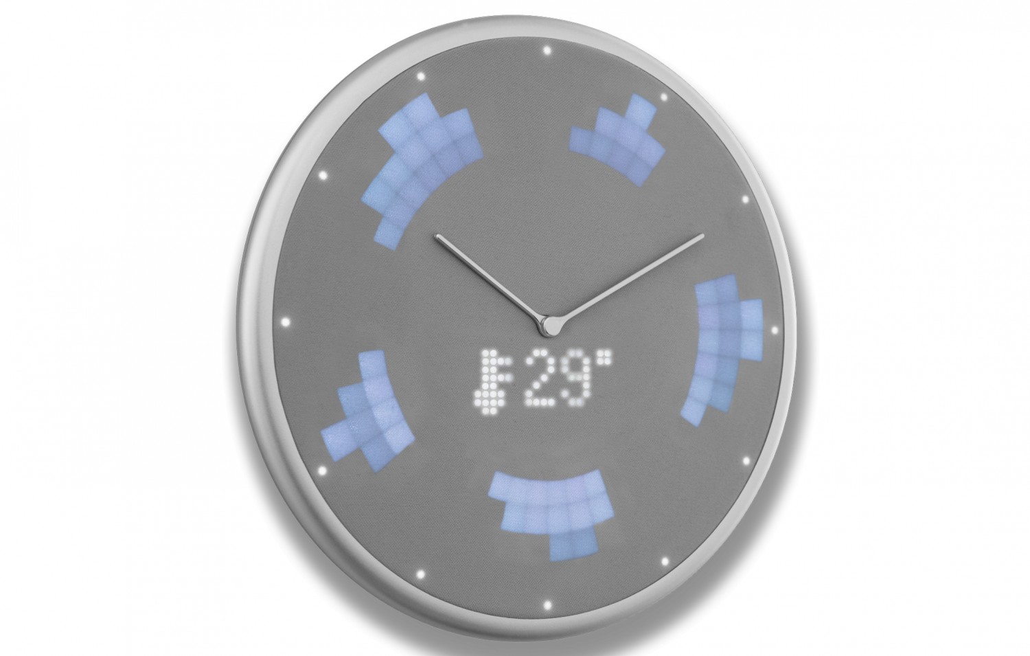 Produktvorstellung Glance Clock: Smarte Wanduhr koppelt sich mit dem Smartohone - Wetter, Termine, Anrufe - News, Bild 1